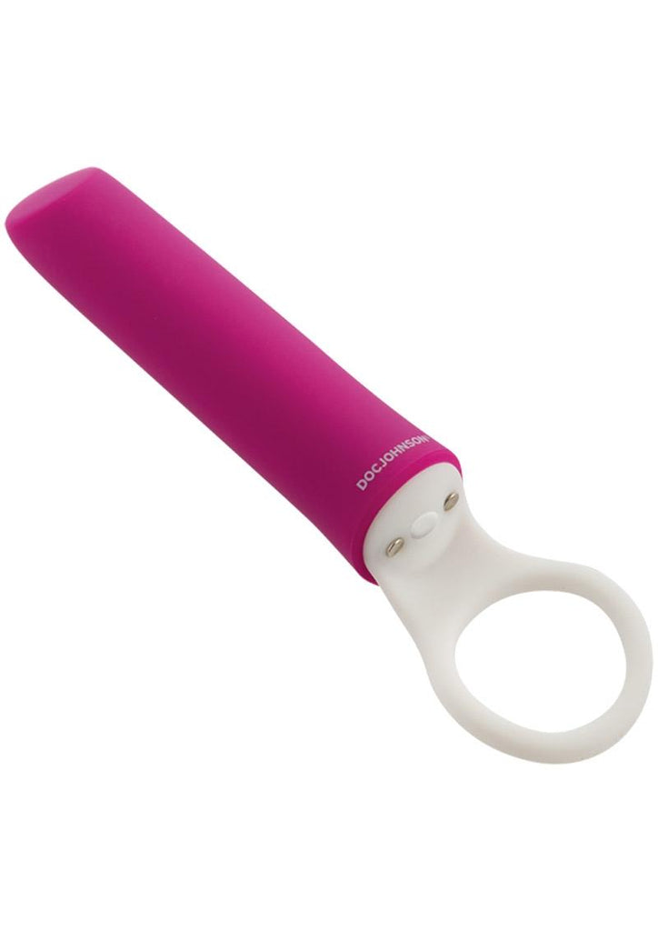 iVibe Select iPlease USB Magnetic Silicone Mini Vibrator Waterproof - Pink - 5.25in