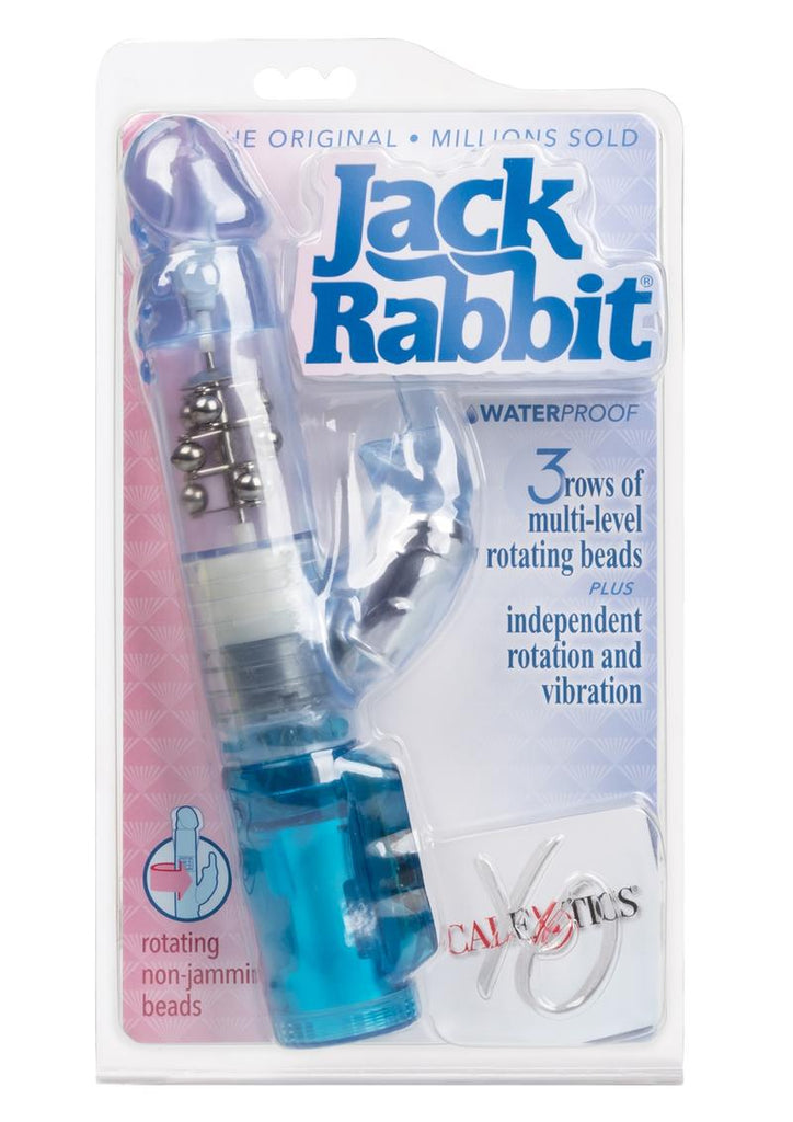 Jack Rabbit Beaded Rabbit Vibrator - Blue
