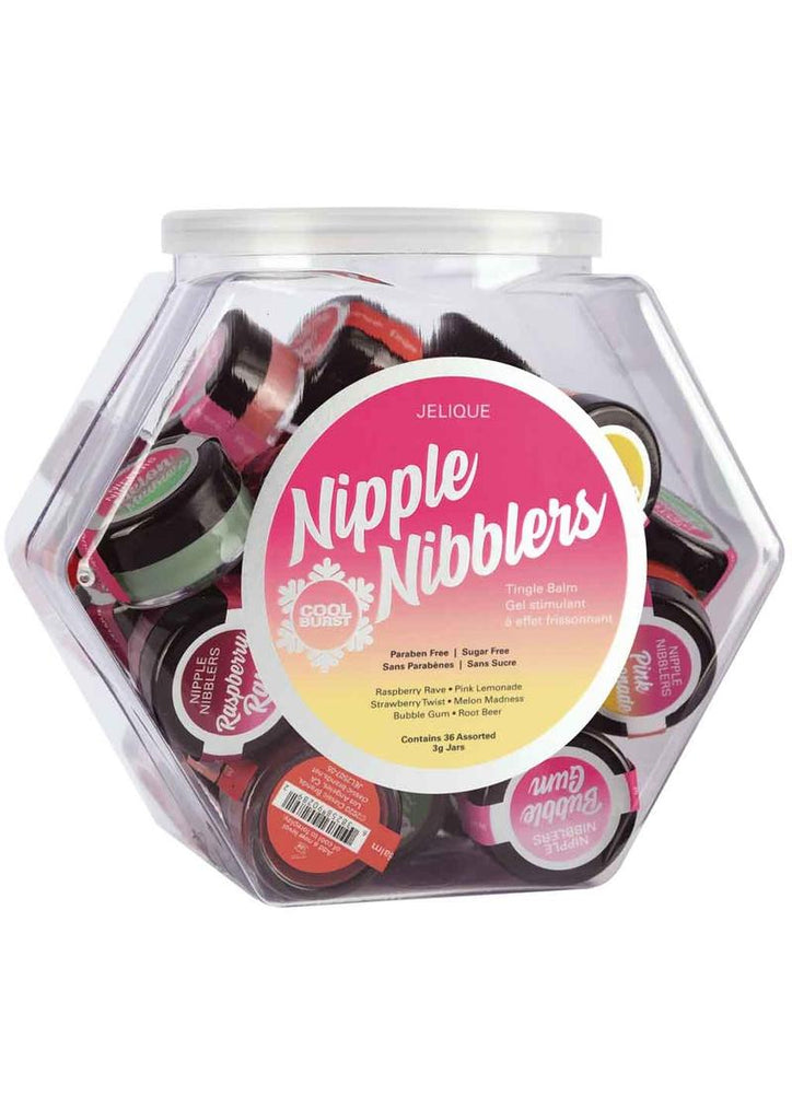 Jelique Nipple Nibblers Tingle Balm Assorted 3 Gm. (Display Bowl/36pcs.