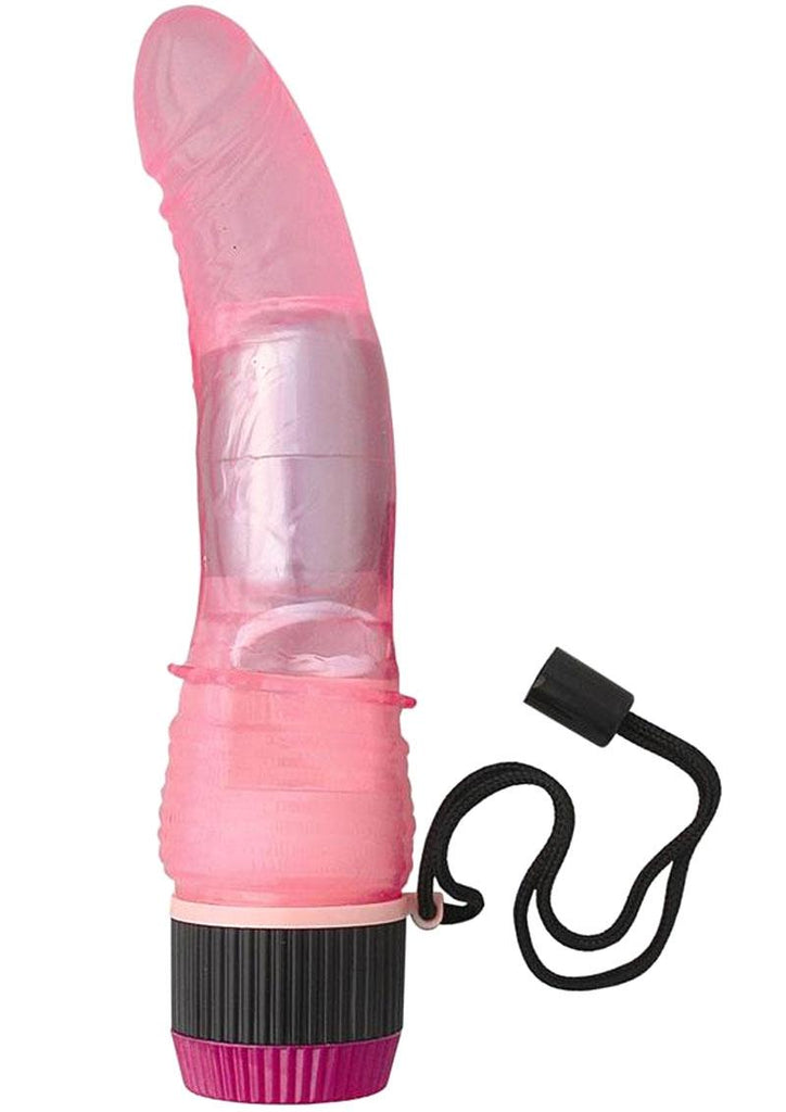 Jelly Caribbean Number 4 G-Spot Realistic Vibrator - Pink - 6.5in