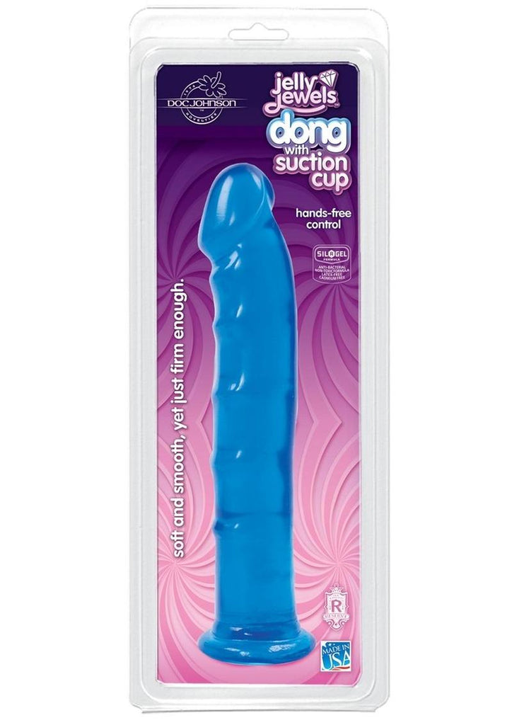 Jelly Jewels Dildo - Blue - 8in