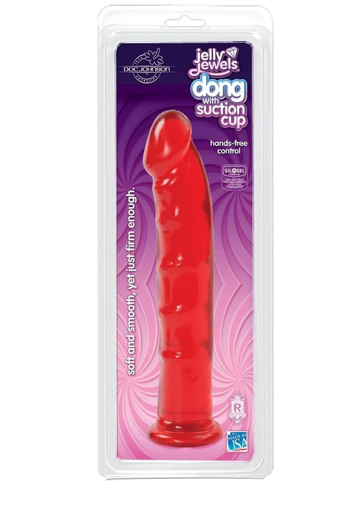 Jelly Jewels Dildo - Red - 8in