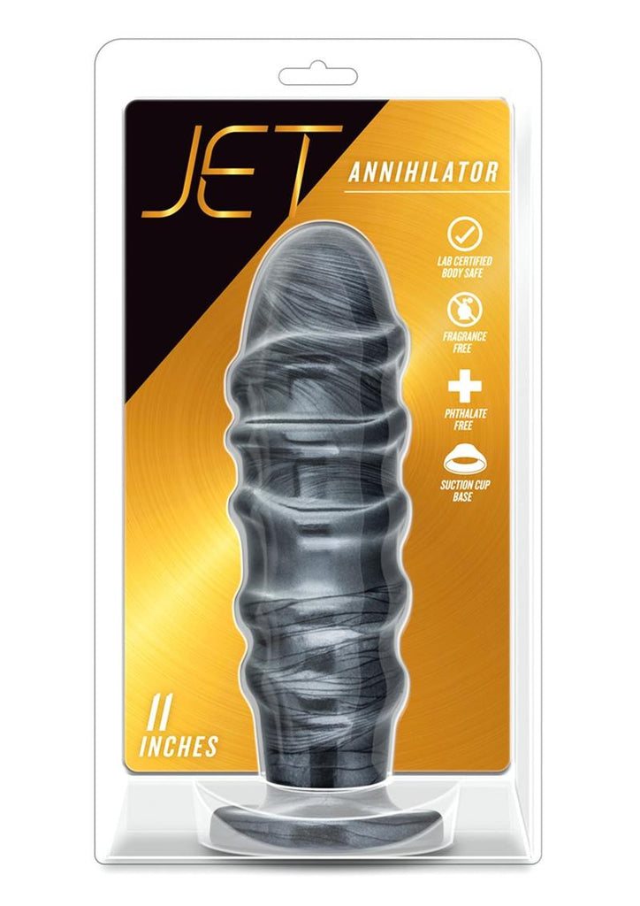 Jet Annihilator Butt Plug - Carbon Metallic - Black