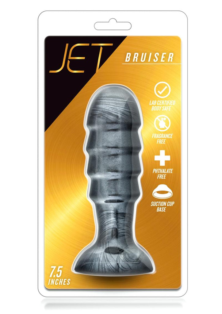 Jet Bruiser Butt Plug - Carbon Metallic - Black