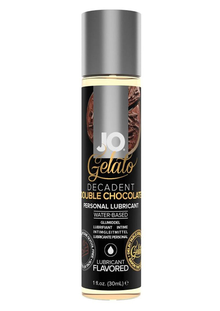 JO Gelato Water Based Lube Decadent Double Chocolate 1oz Bottle - Chocolate