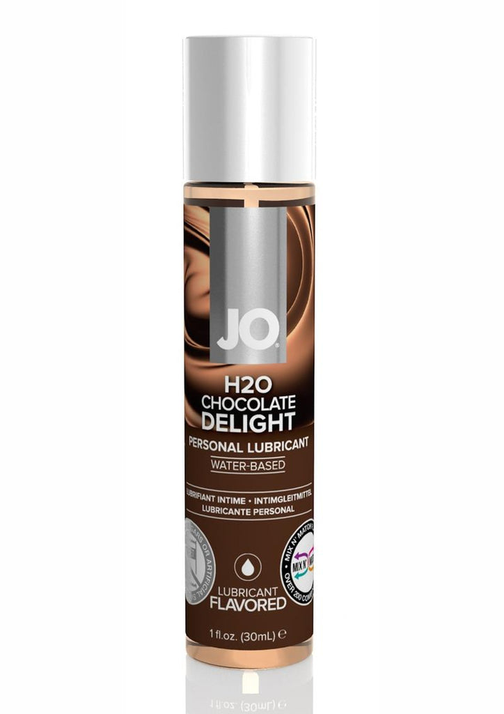 JO H2o Water Based Flavored Lubricant Chocolate Delight - Chocolate - 1oz