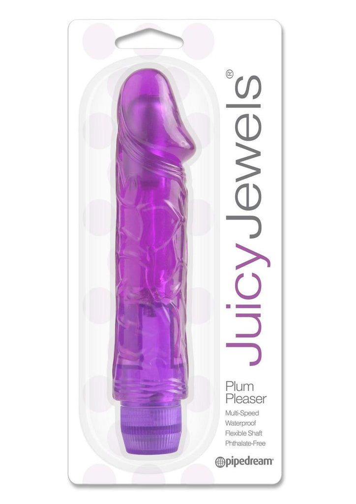 Juicy Jewels Plum Pleaser Vibrator - Purple