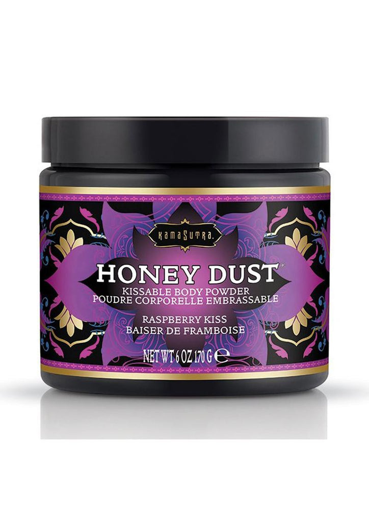 Kama Sutra Honey Dust Kissable Body Powder Raspberry Kiss - 6oz