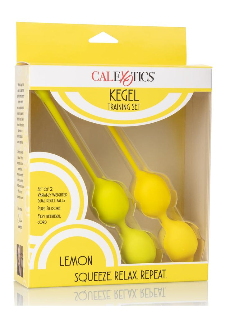 Kegel Training Set Lemon Silicone - Yellow