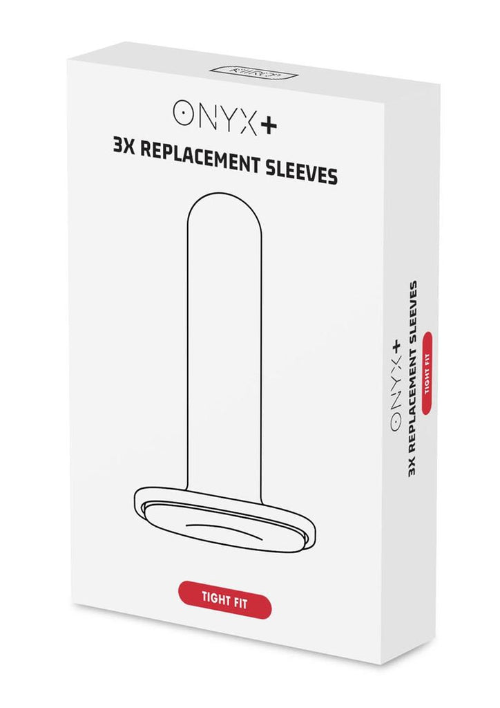 Kiiroo Onyx+ Replacement Sleeve - White - Tight Fit - 3 Per Pack