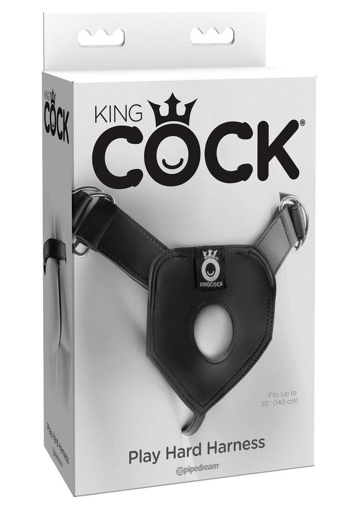 King Cock Play Hard Harness - Black