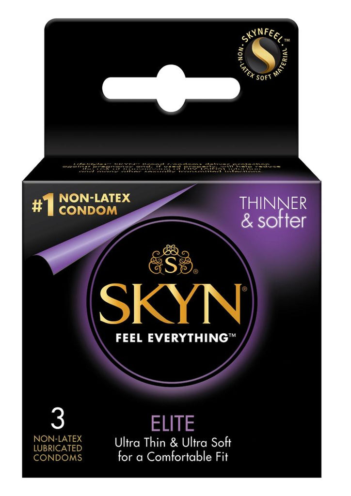 LifeStyles Skyn Elite Non Latex Lubricated Condoms - 3-Pack