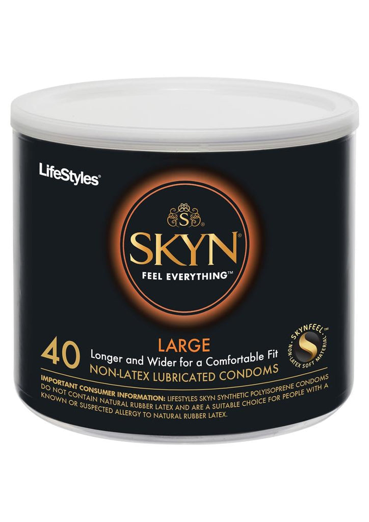LifeStyles Skyn Large 40 Non-Latex Lubricated Condoms - Large - Bowl