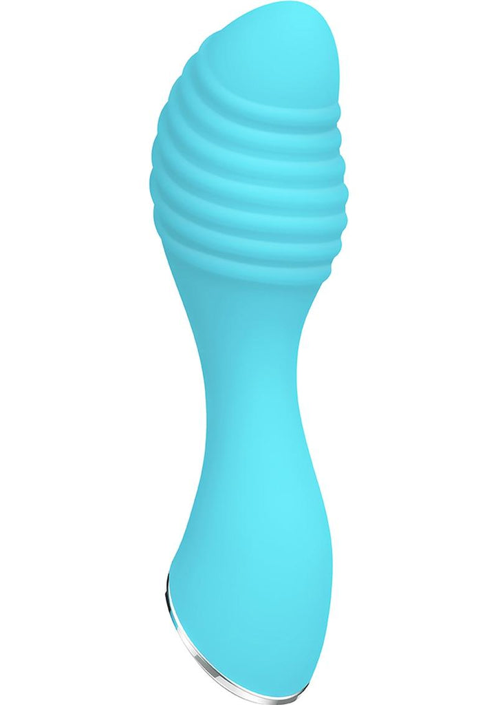 Little Dipper Rechargeable Silicone Vibrator - Aqua/Blue
