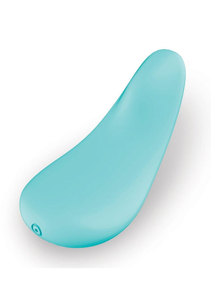 Love Distance Span App Controlled Rechargeable Panty Vibe - Aqua/Blue - One Size