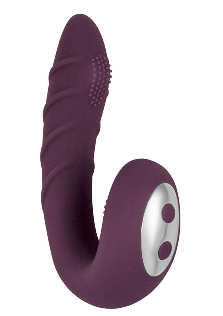 Lustful G-Spot Silicone Rechargeable Vibrator - Purple