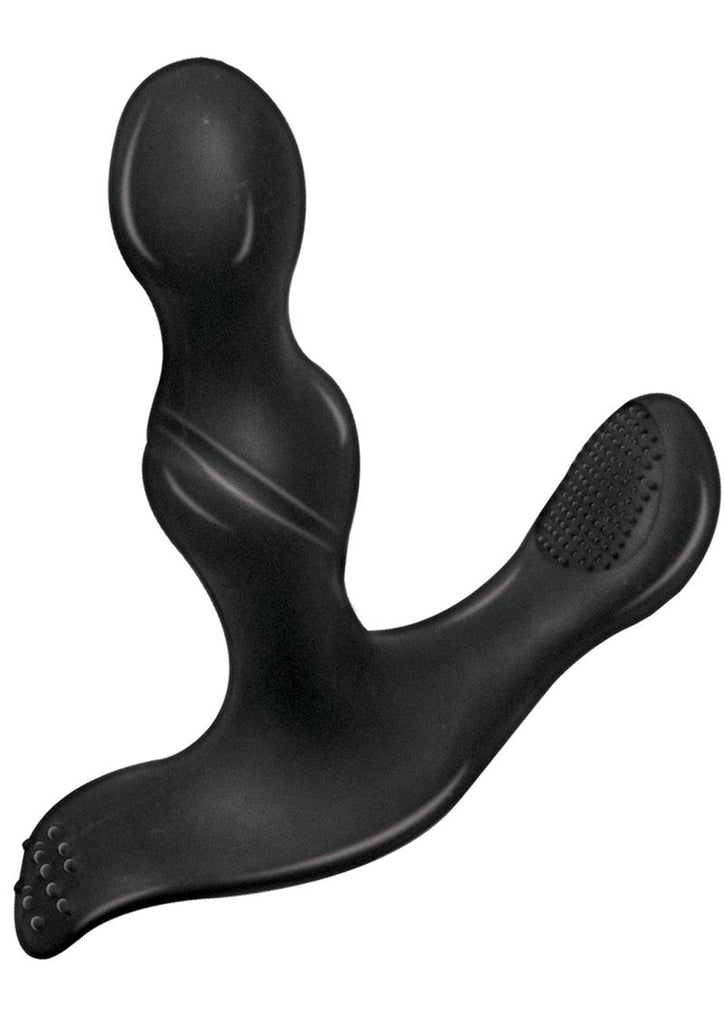 Lustful Tri-Spot Silicone Rechargeable Vibrator - Black