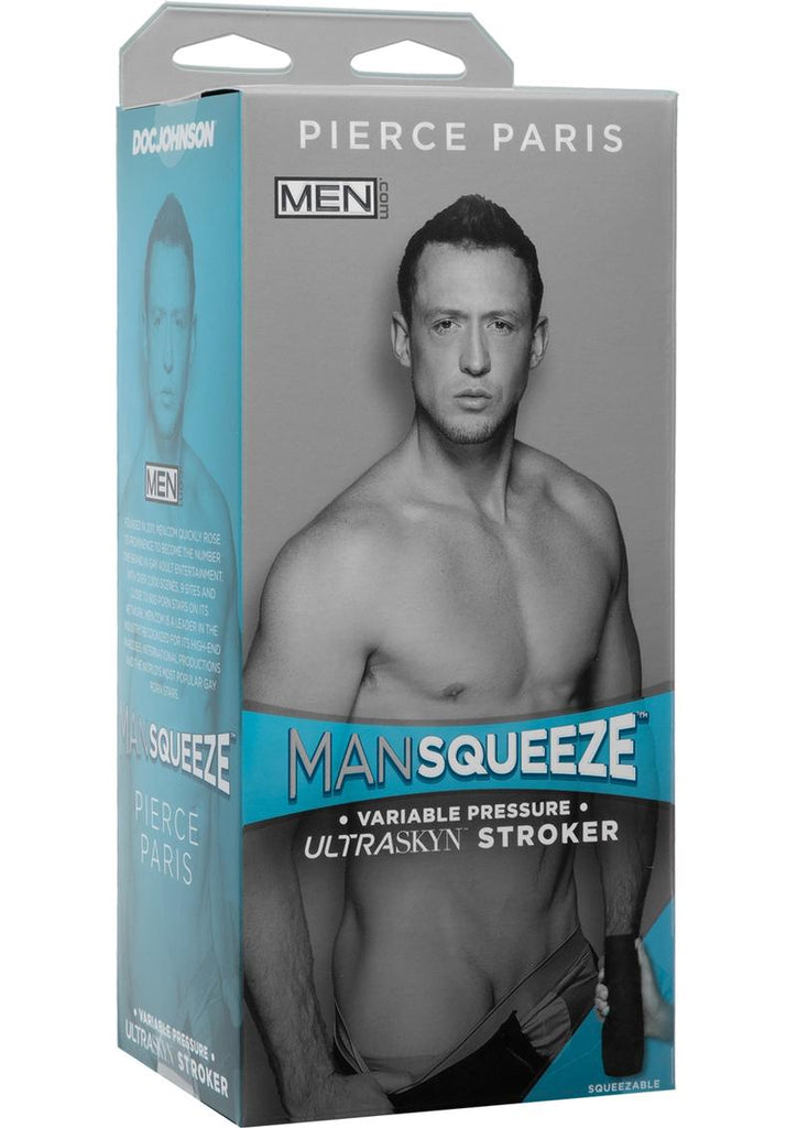 Man Squeeze Pierce Paris Ultraskyn Masturbator - Butt - Flesh/Vanilla