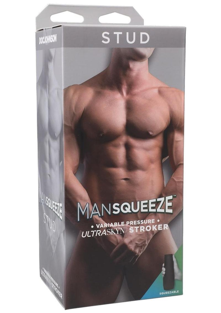 Man Squeeze Stud Ultraskyn Masturbator - Butt - Flesh/Vanilla