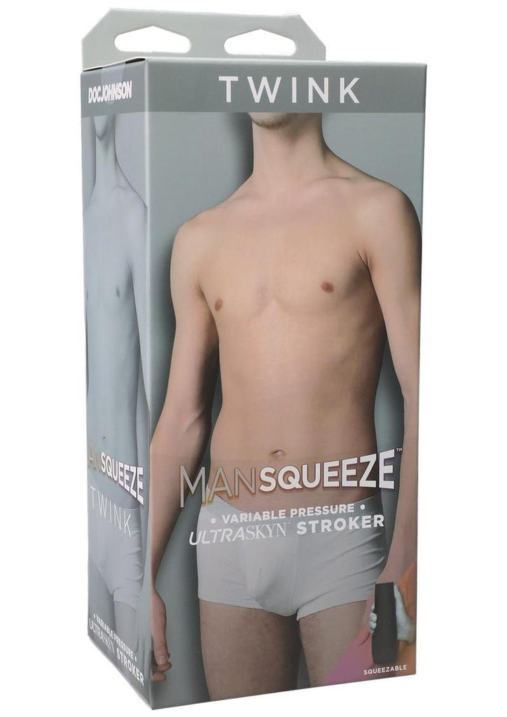 Man Squeeze Twink Ultraskyn Masturbator - Butt - Flesh/Vanilla