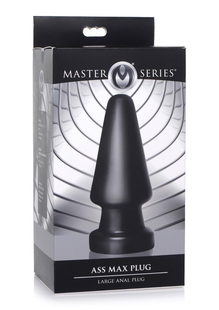 Master Series Ass Max Anal Plug - Black - Large