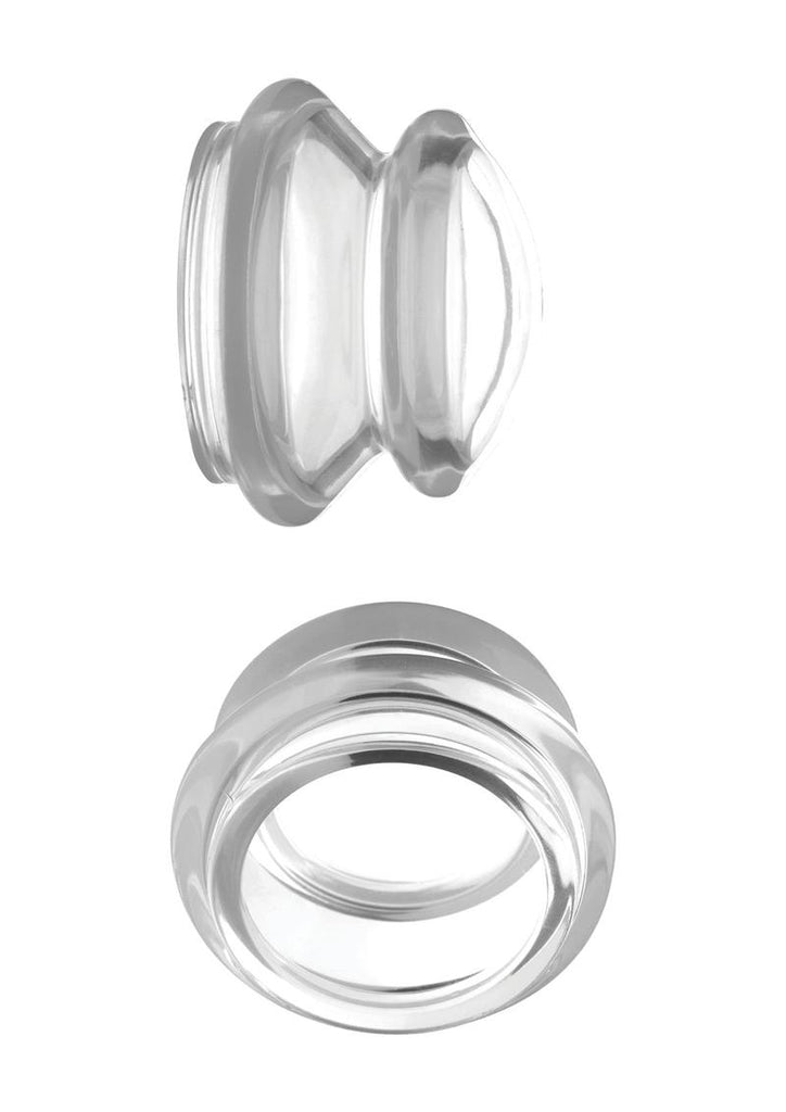Master Series Clear Plungers Silicone Nipple Suckers - Clear - Large