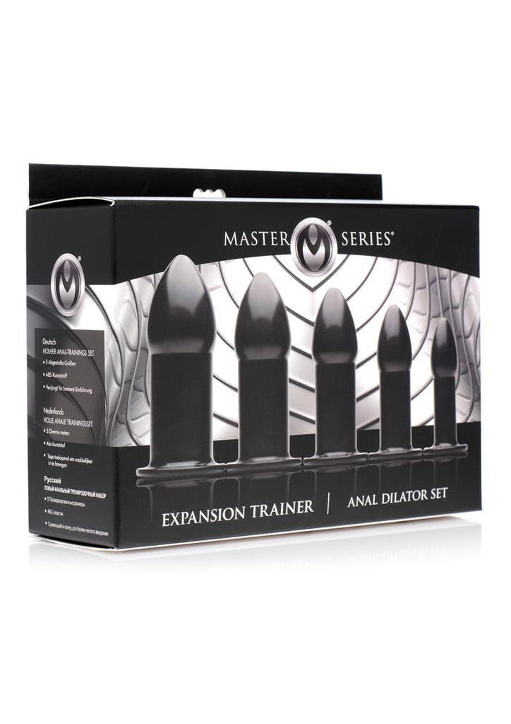 Master Series Expansion Trainer Anal Dilator - Black - 5 Piece/Set