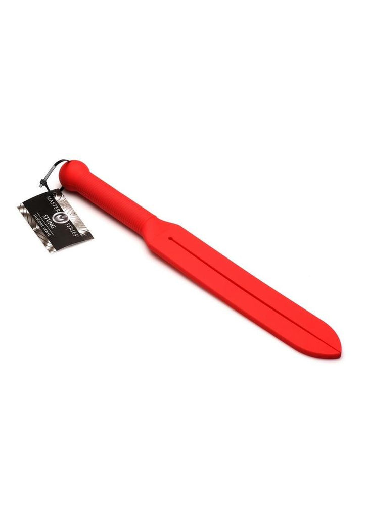 Master Series Stung Silicone Tawse Whip - Red