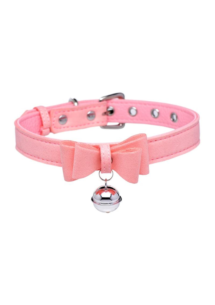 Master Series Sugar Kitty Cat Bell Collar - Pink/Silver