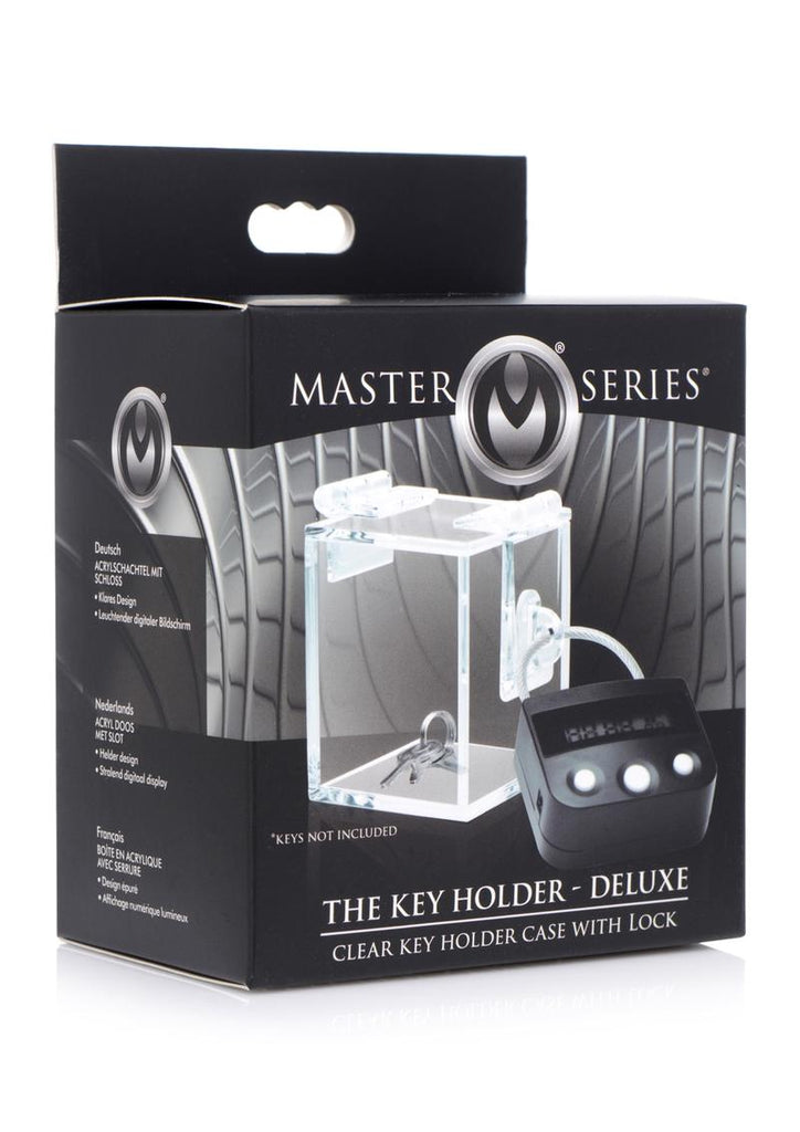 Master Series The Key Holder Deluxe Acrylic Case with Lock - Clear