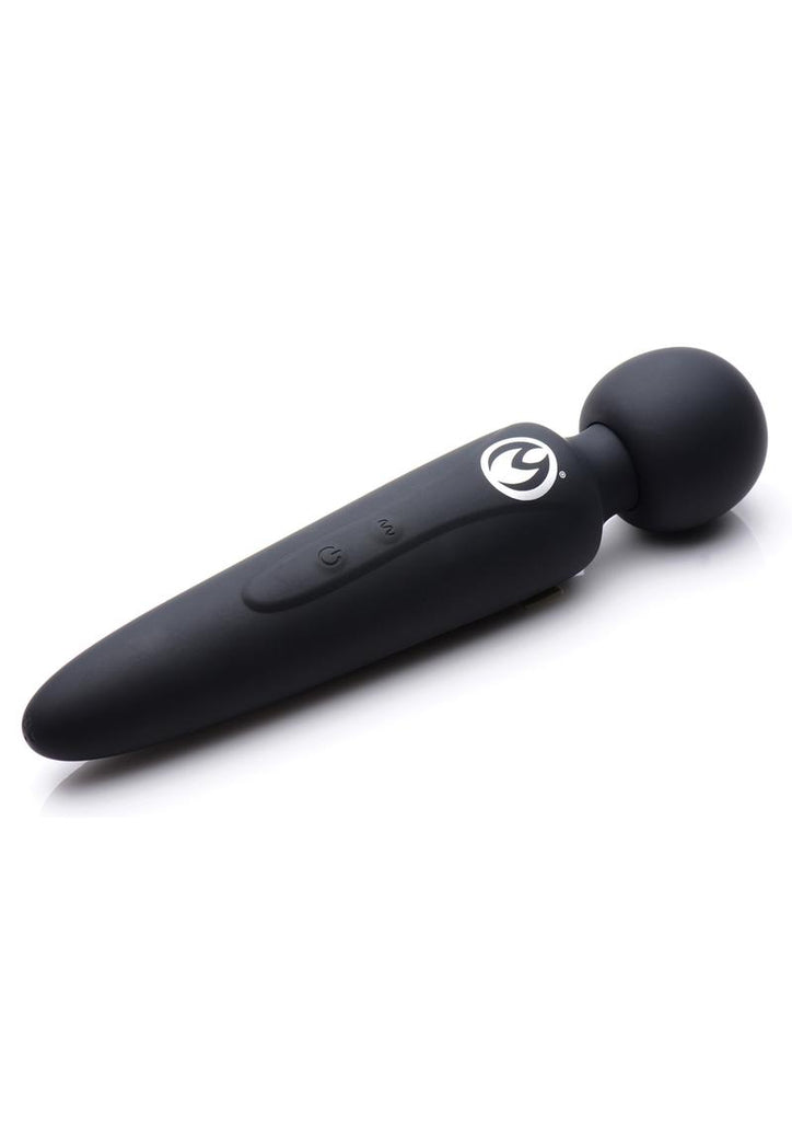 Master Series Thunderstick Premium Rechargeable Silicone Wand - Black