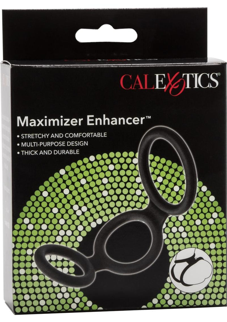 Maximizer Enhancer Silicone Cock Ring - Black