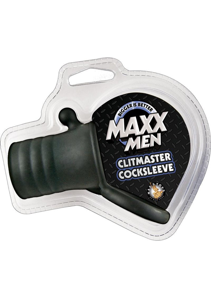Maxx Men Clitmaster Silicone Cocksleeve - Black