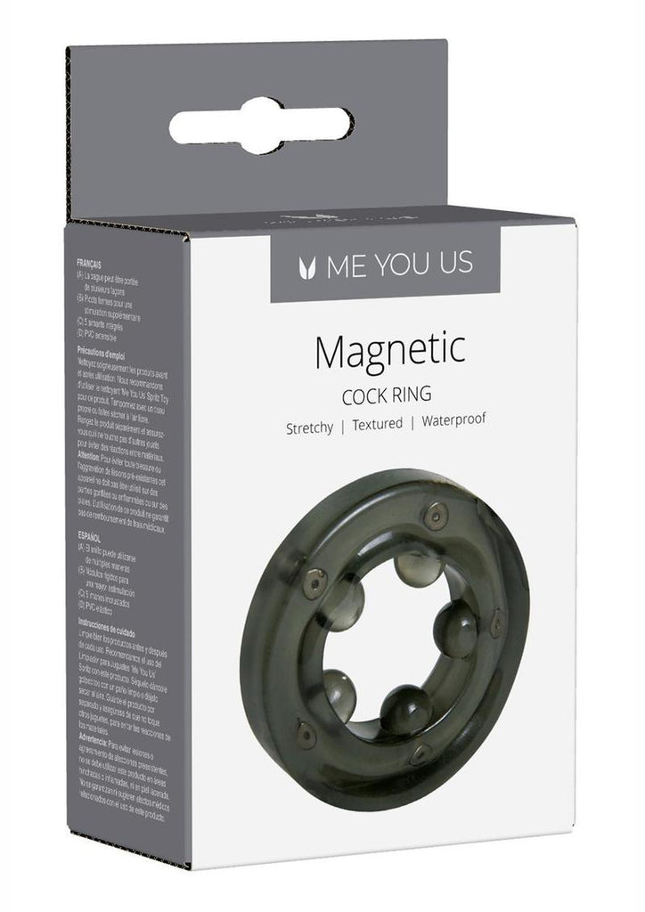 ME YOU US Magnetic Cock Ring - Black