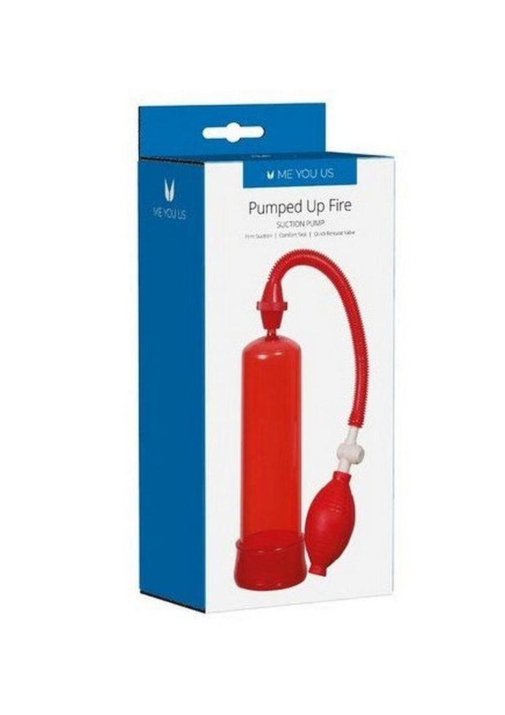 ME YOU US Pumped Up Fire Penis Pump - Red
