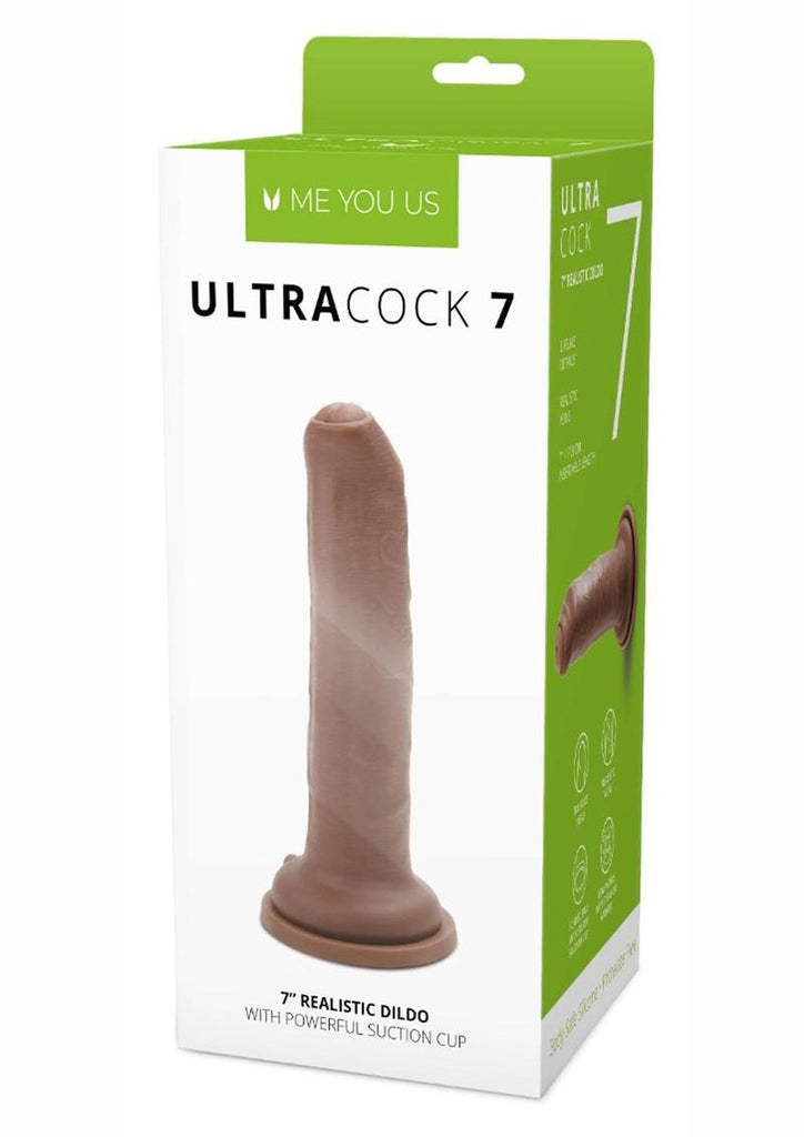 ME YOU US Ultra Cock Uncut Realistic Dildo - Caramel - 7in