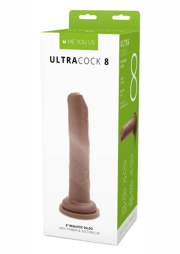 ME YOU US Ultra Cock Uncut Realistic Dildo - Caramel - 8in