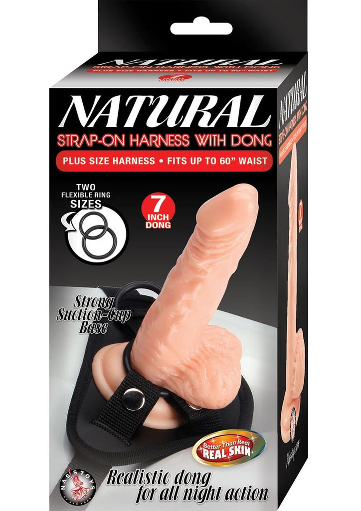 Natural Strap-On Harness with Dong - Vanilla - 7in