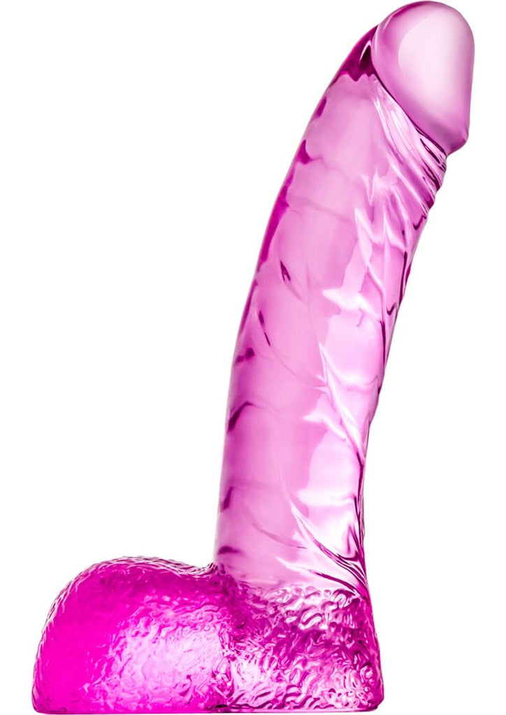 Naturally Yours Ding Dong Dildo with Balls - Pink - 5.5in