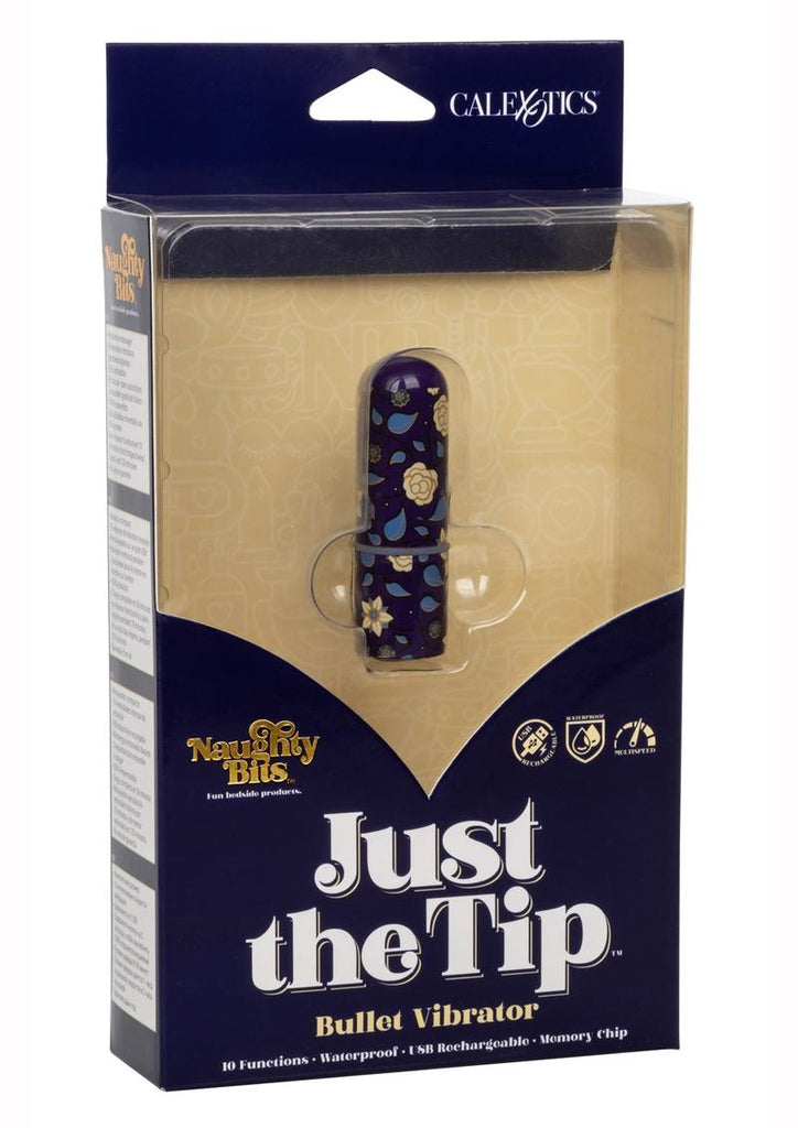 Naughty Bits Just The Tip Bullet Vibrator - Multicolor