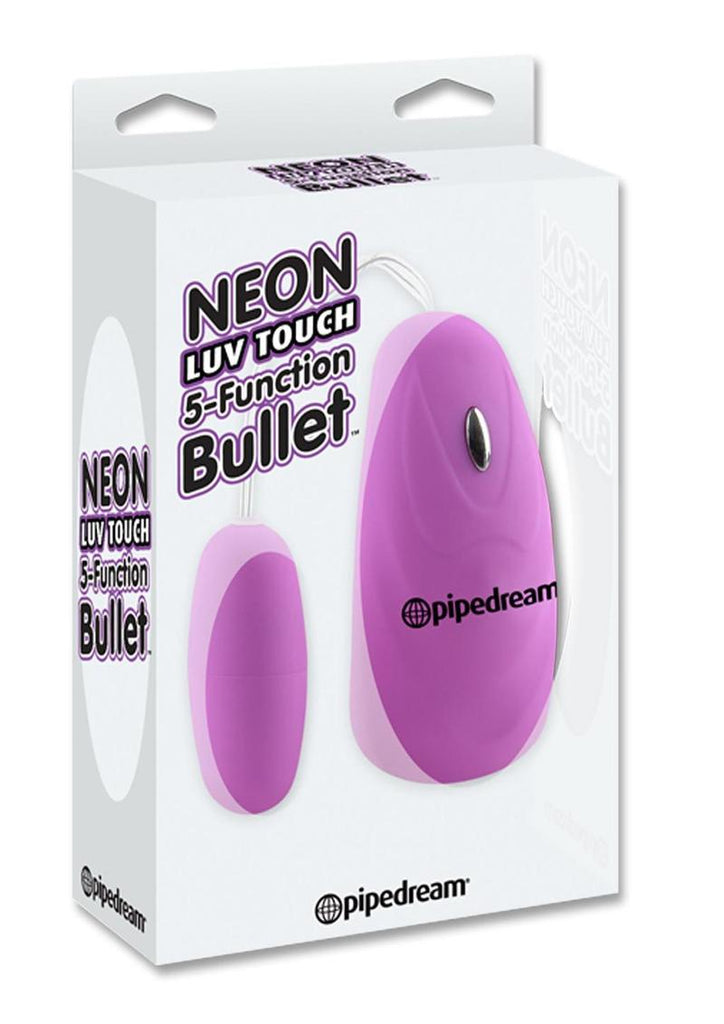 Neon Luv Touch Bullet Vibrator with Remote Control - Purple