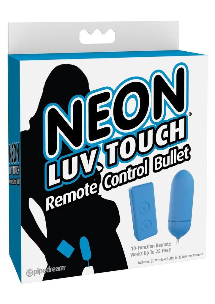 Neon Luv Touch Bullet with Remote Control - Blue