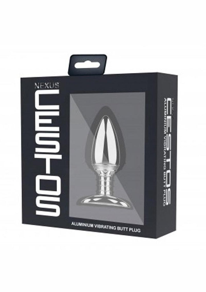 Nexus Cestos Rechargeable Aluminum Anal Plug with Remote Control - Metal/Silver