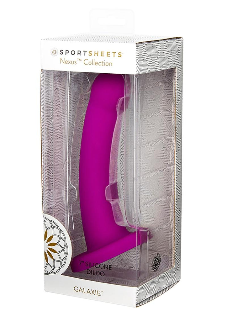Nexus Collection By Sportsheets Galaxie Silicone Dildo - Purple - 7in