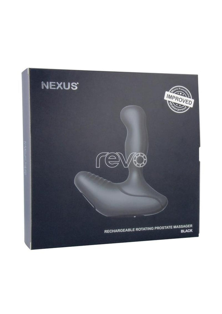 Nexus Revo 2 Rechargeable Silicone Rotating Prostate Massager - Black