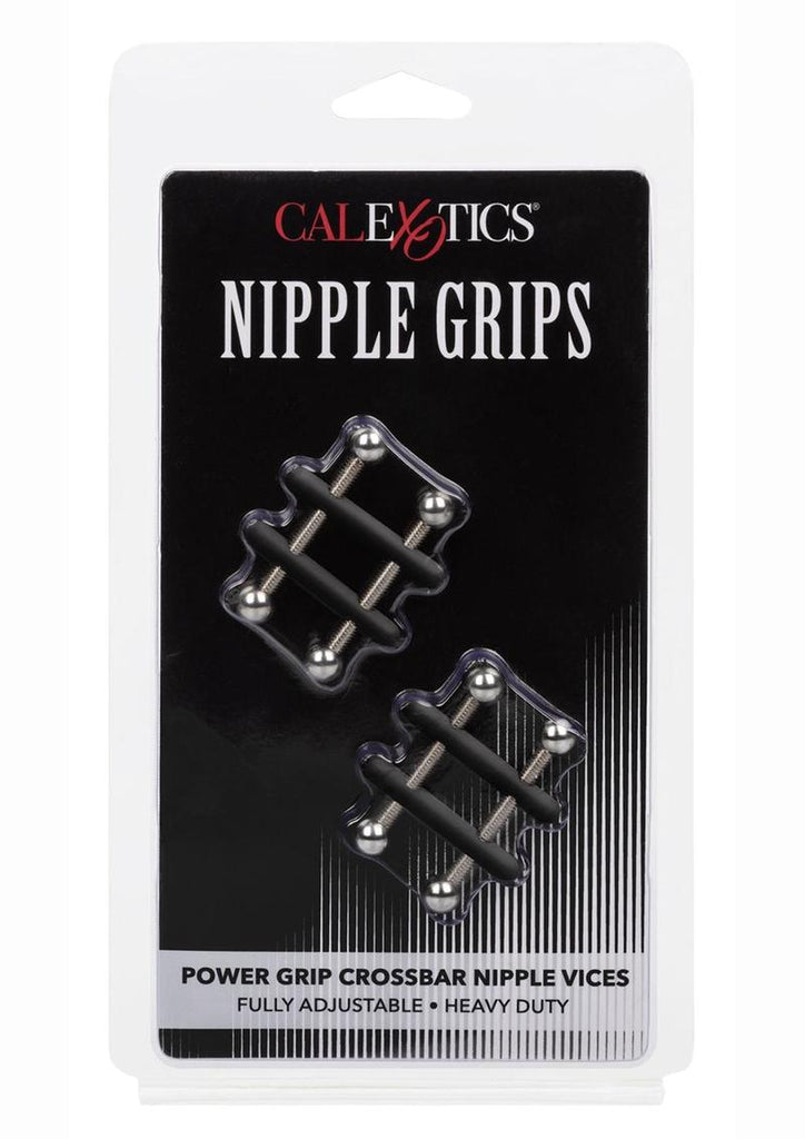 Nipple Grips Power Grip Crossbar Nipple Vices - Black/Silver