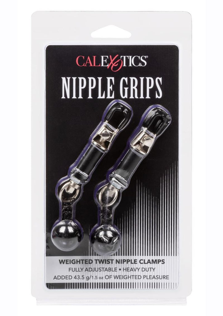 Nipple Grips Weighted Twist Nipple Clamps - Black