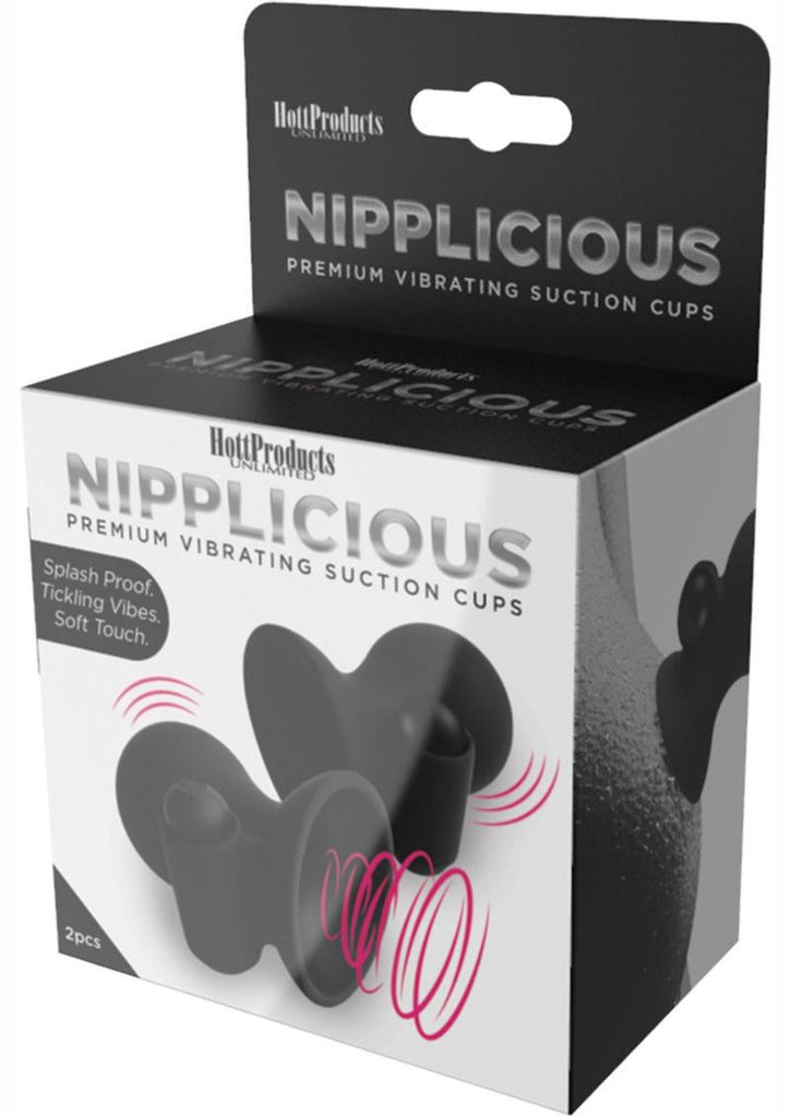 Nipplicious Vibrating Nipple Cups - Black