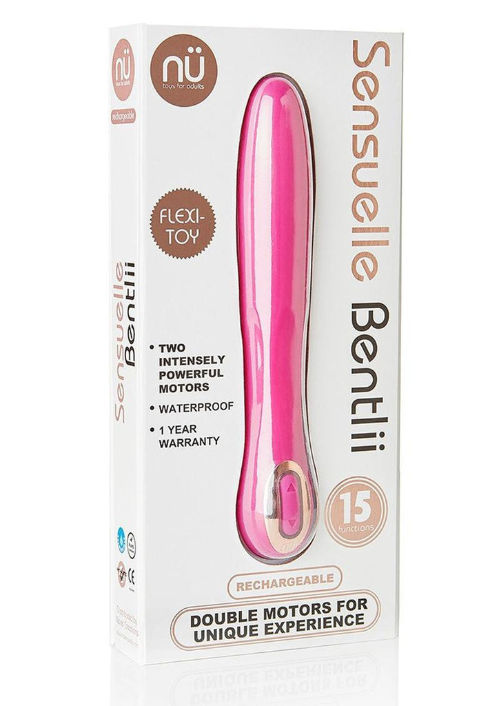 Nu Sensuelle Bentlii Rechargeable Silicone Vibrator - Magenta/Pink