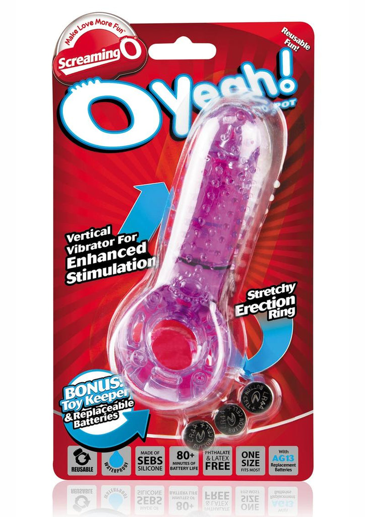O Yeah Vibrating Cock Ring - Purple